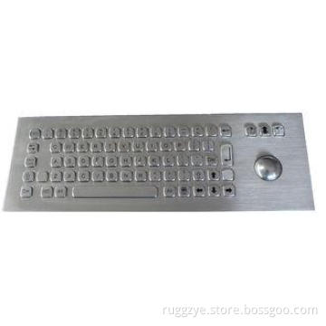 69 Keys Panel Mount Keyboard , stainless steel keyboard wit